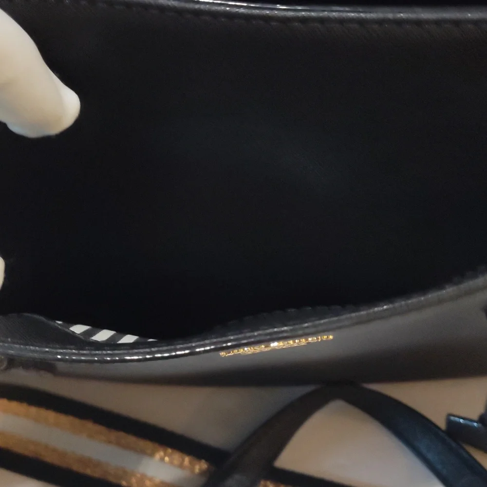 Kate Spade Black Tote with Gold Accents - Picture 9 of 16